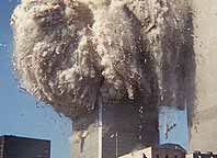 North tower collapsing